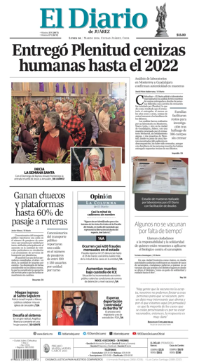 Cover of El Diario de Juarez