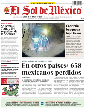 Cover of El Sol de Mexico