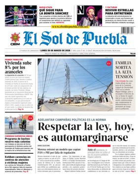 Cover of El Sol de Puebla