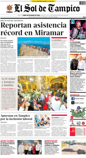Cover of El Sol de Tampico