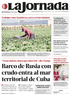 Cover of La Jornada