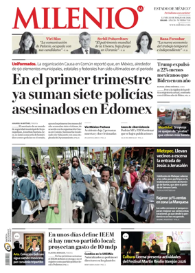 Cover of Milenio Edo de Mexico
