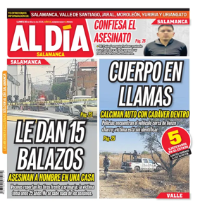 Cover of Periodico Al Dia (Salamanca)
