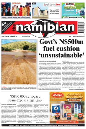 Cover of The Namibian