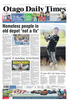 Cover of Otago Daily Times