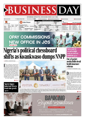 Cover of Business Day (Nigeria)