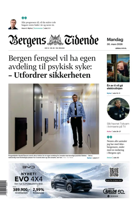 Cover of Bergens Tidende