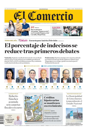 Cover of Diario El Comercio