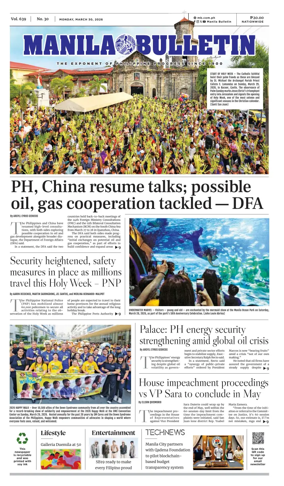Cover of Manila Bulletin