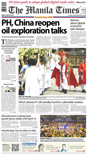 Cover of The Manila Times