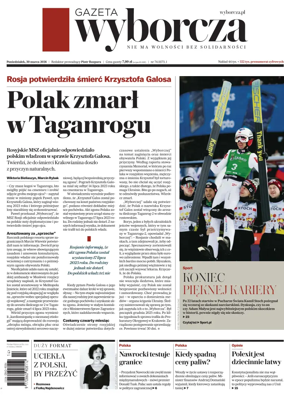 Cover of Gazeta Wyborcza