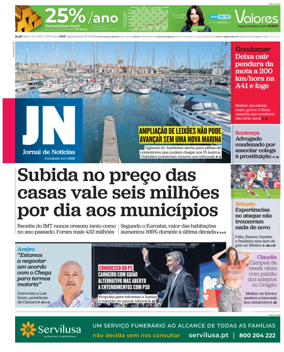 Cover of Jornal de Noticias