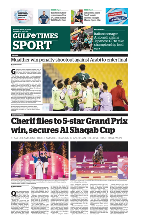 Cover of Gulf Times Sport