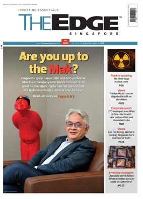 Cover of The Edge Singapore