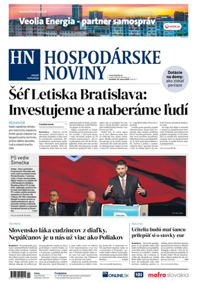 Cover of Hospodarske noviny