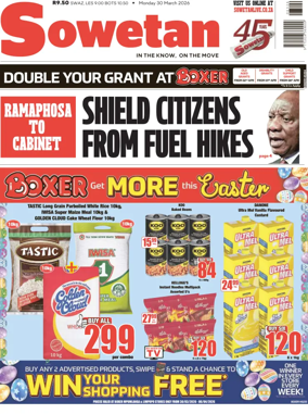 Cover of Sowetan