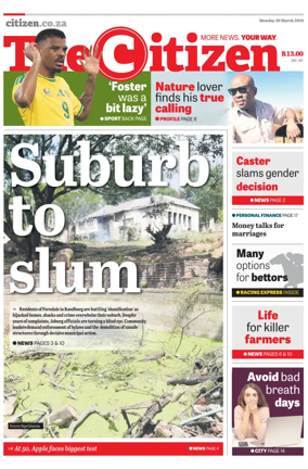 Cover of The Citizen (KZN)