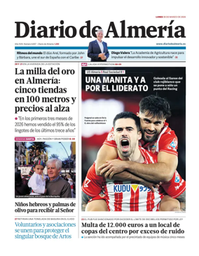 Cover of Diario de Almeria