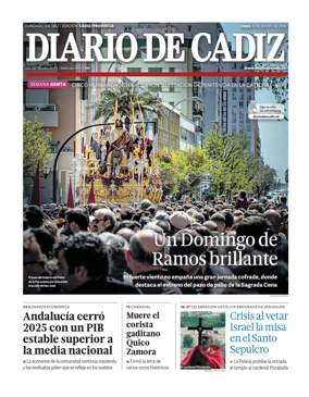 Cover of Diario de Cadiz