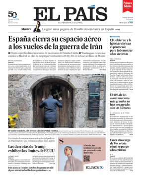 Cover of EL PAIS primera edicion