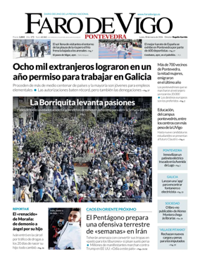 Cover of Faro de Vigo (Pontevedra)