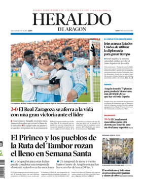 Cover of Heraldo de Aragon