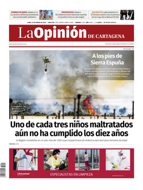 Cover of La Opinion de Murcia (Cartagena)