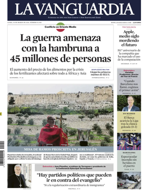 Cover of La Vanguardia (1st Edition)