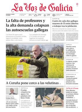 Cover of La Voz de Galicia (A Coruna)