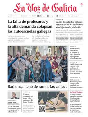 Cover of La Voz de Galicia (Barbanza)