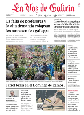 Cover of La Voz de Galicia (Ferrol)