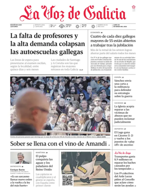 Cover of La Voz de Galicia (Monforte)