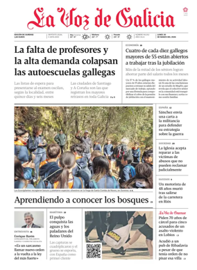 Cover of La Voz de Galicia (Ourense)