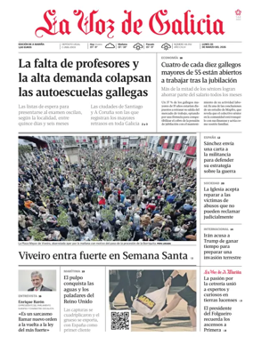 Cover of La Voz de Galicia (Viveiro)