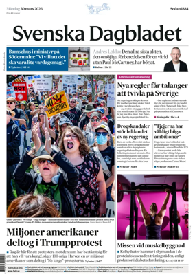Cover of Svenska Dagbladet