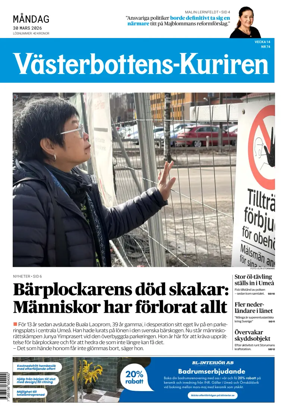 Cover of Vasterbottens-Kuriren