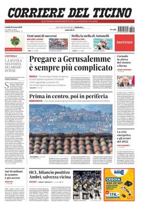 Cover of Corriere del Ticino