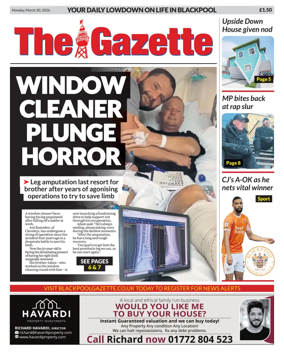 Cover of Blackpool Gazette