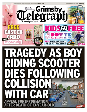 Cover of Grimsby Telegraph