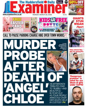 Cover of Huddersfield Daily Examiner