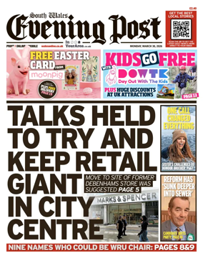 Cover of South Wales Evening Post