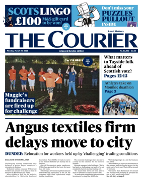 Cover of The Courier & Advertiser (Angus and Dundee)
