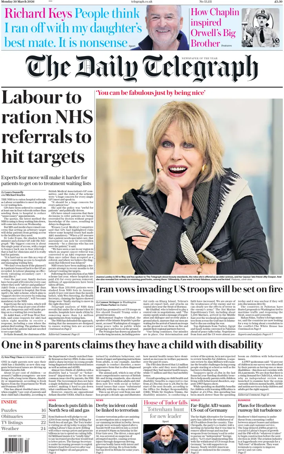 Cover of The Daily Telegraph