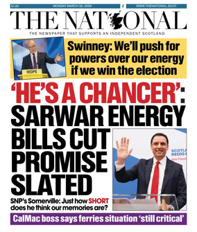 Cover of The National (Scotland)