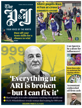 Cover of The Press and Journal (Aberdeen and Aberdeenshire)