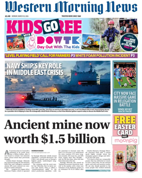 Cover of Western Morning News