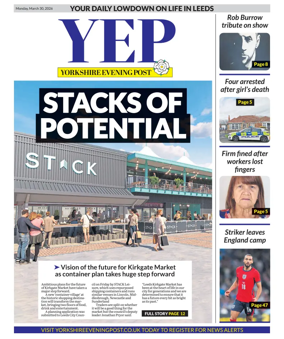 Cover of Yorkshire Evening Post