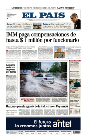 Cover of El Pais (Uruguay)