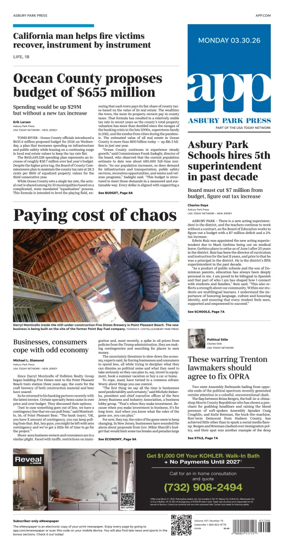 Cover of Asbury Park Press