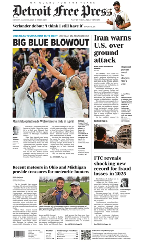 Cover of Detroit Free Press